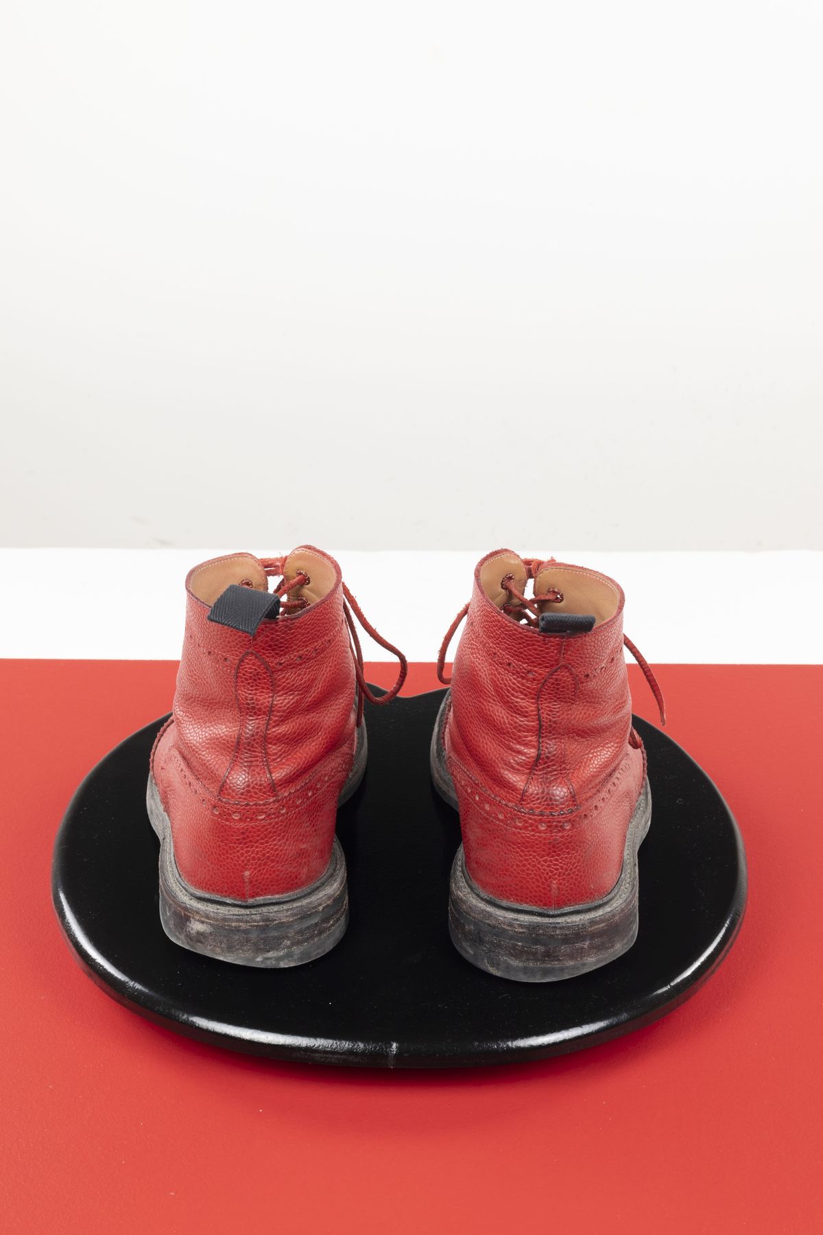 Photo by patinathunderdome on February 4, 2022 of the Tricker's Stow Country Boot in Red Scotch Grain.