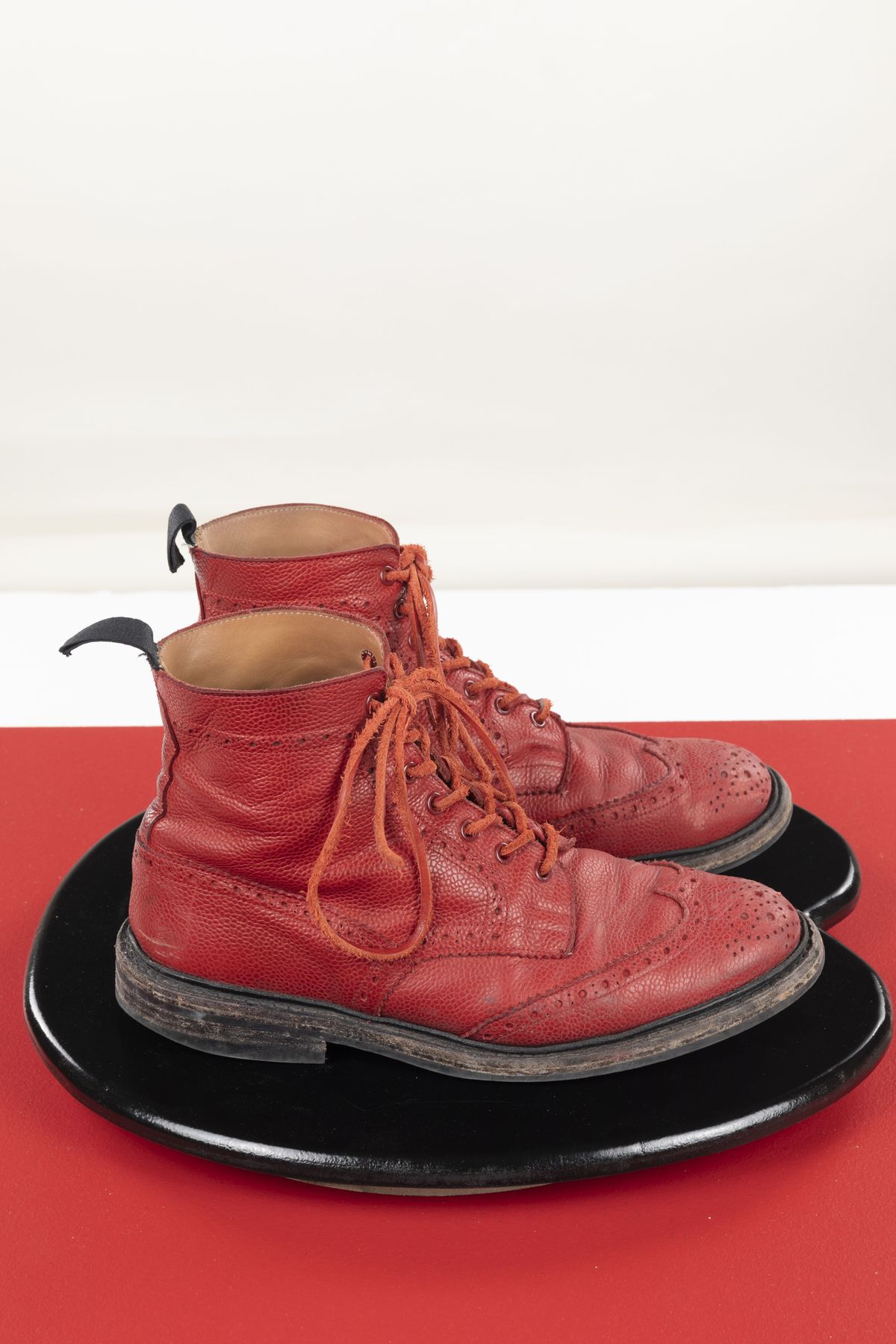 Photo by patinathunderdome on May 3, 2022 of the Tricker's Stow Country Boot in Red Scotch Grain.