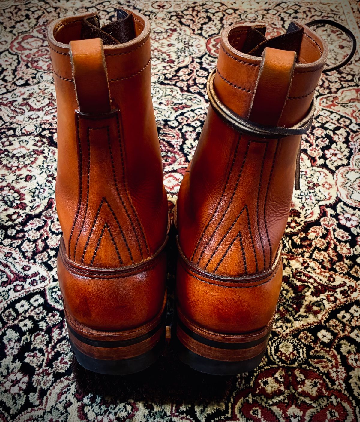 Photo by Stendhalic_Awl on November 5, 2025 of the Nicks Overlander in Wickett & Craig Tan English Bridle.