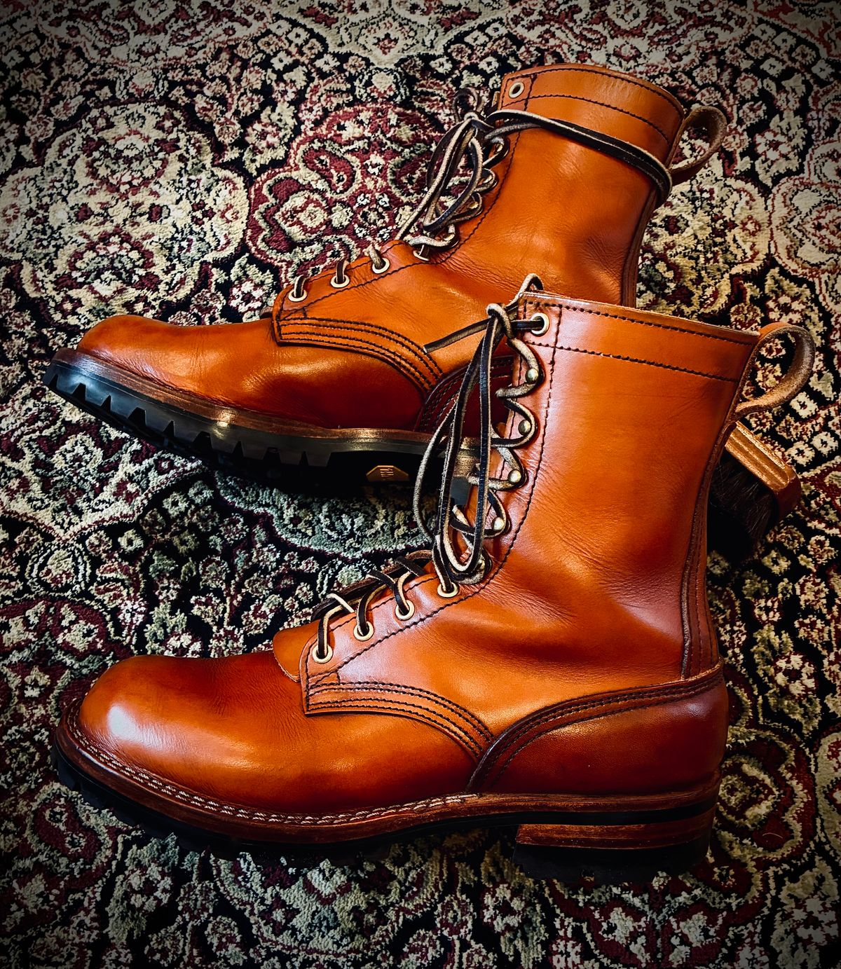 Photo by Stendhalic_Awl on November 5, 2025 of the Nicks Overlander in Wickett & Craig Tan English Bridle.