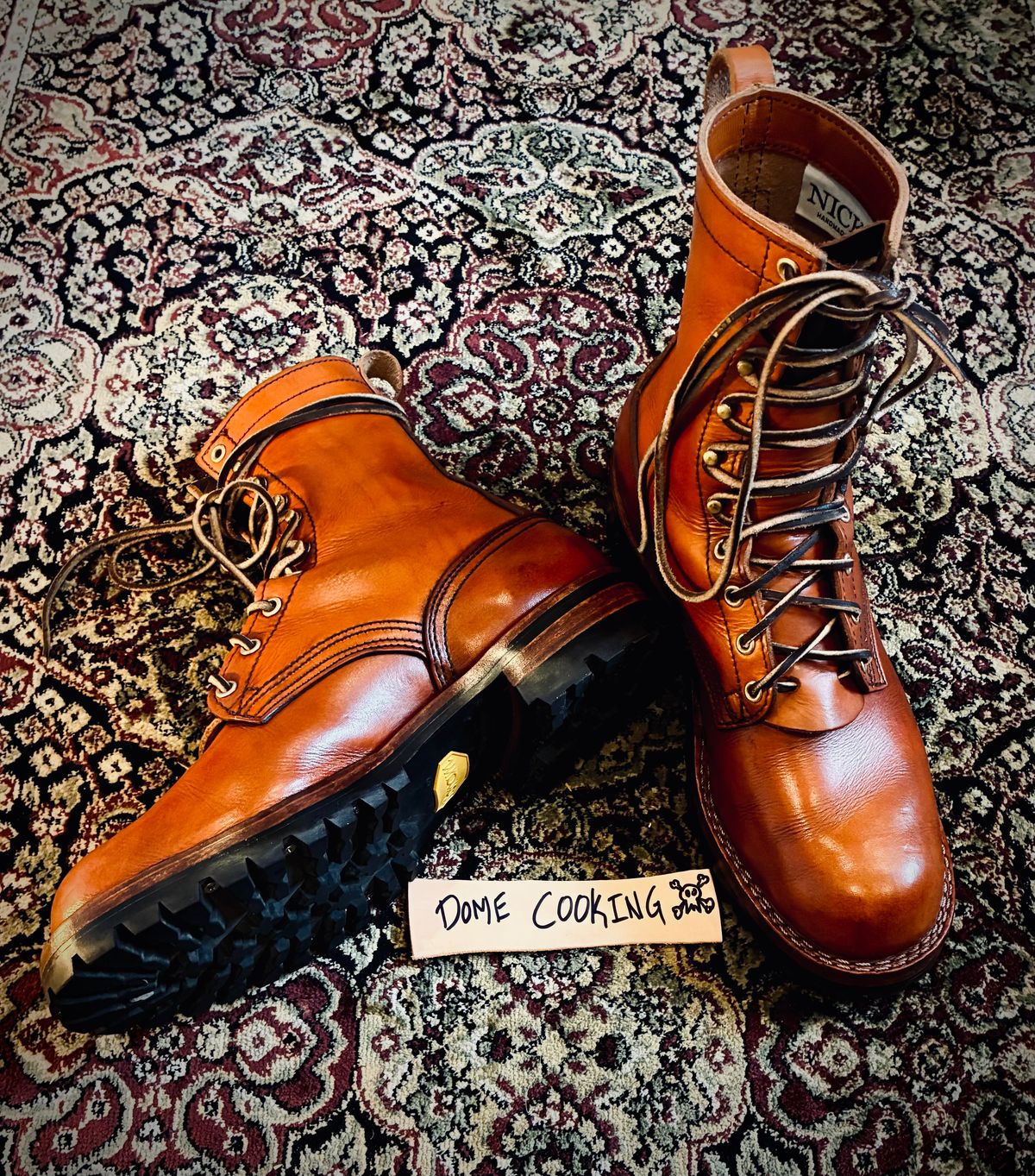 Photo by Stendhalic_Awl on November 5, 2025 of the Nicks Overlander in Wickett & Craig Tan English Bridle.