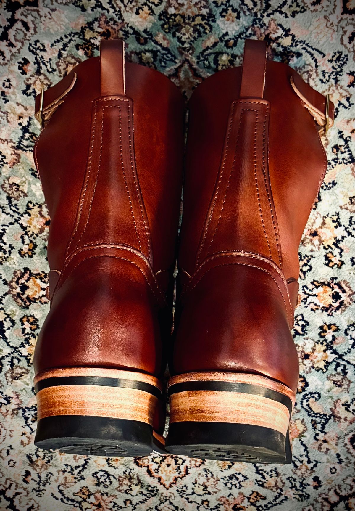 Photo by Stendhalic_Awl on November 5, 2025 of the Nicks Pullman in Wickett & Craig Medium Brown English Bridle.