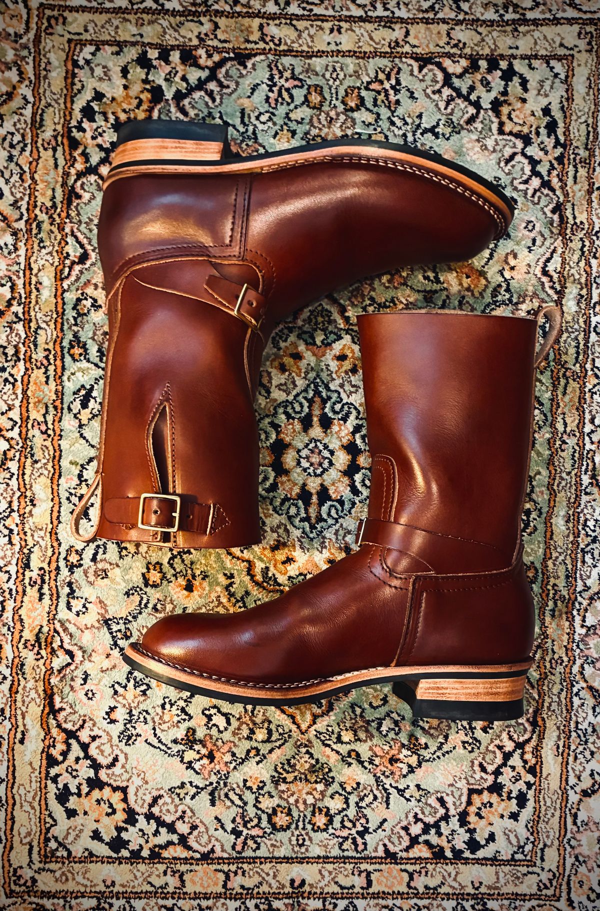 Photo by Stendhalic_Awl on November 5, 2025 of the Nicks Pullman in Wickett & Craig Medium Brown English Bridle.