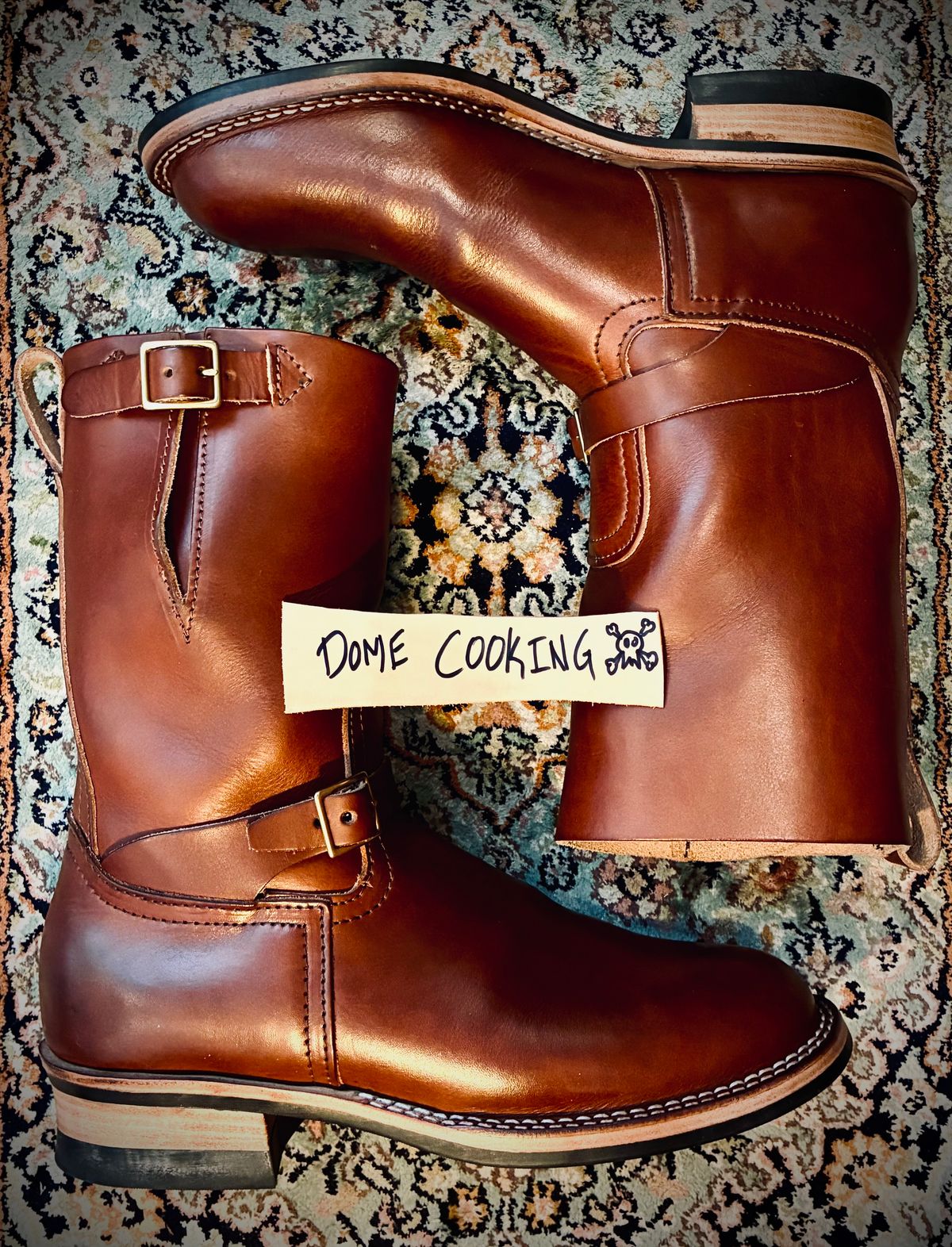 Photo by Stendhalic_Awl on November 5, 2025 of the Nicks Pullman in Wickett & Craig Medium Brown English Bridle.