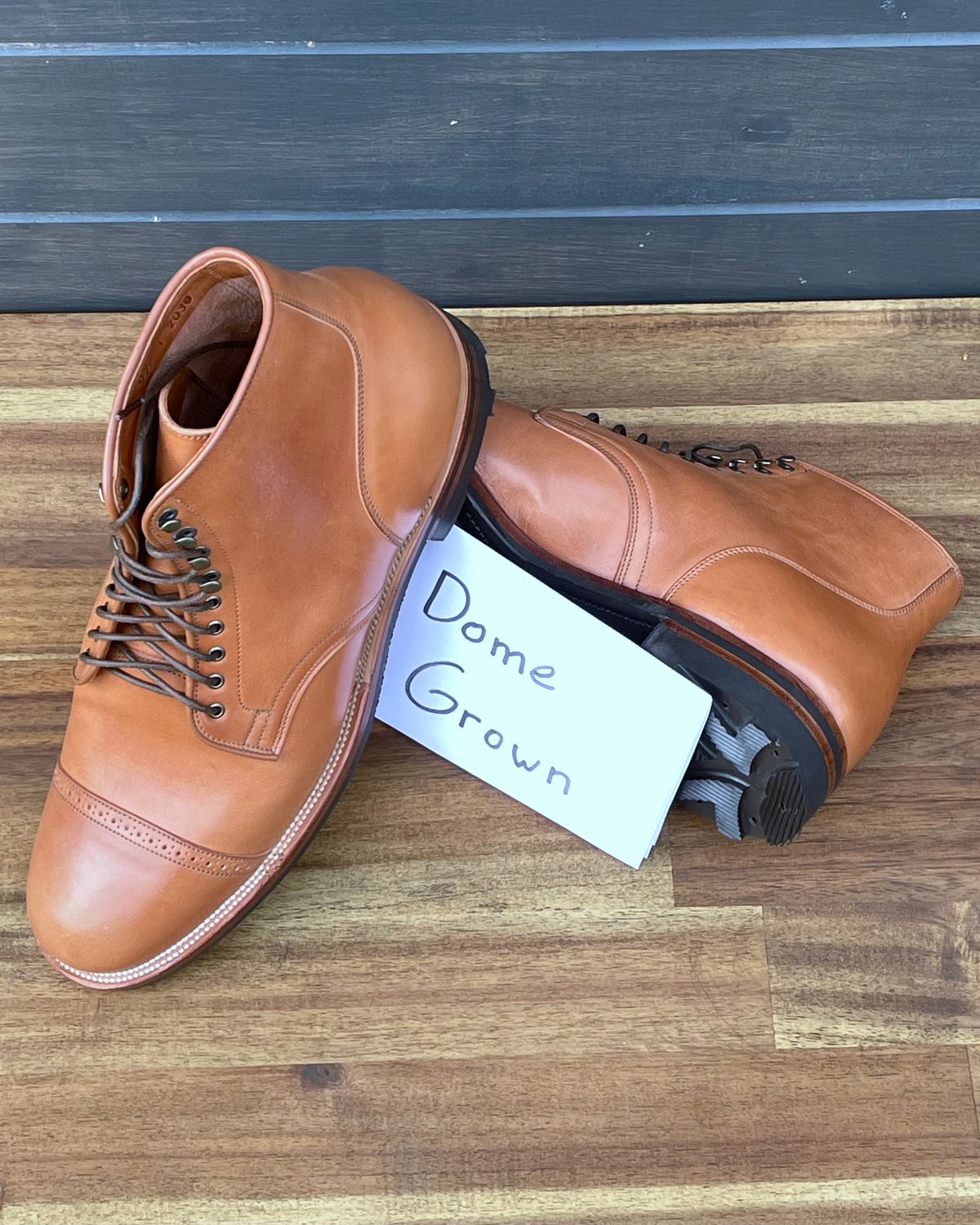 Photo by erlaiz on November 3, 2023 of the Viberg Service Boot in Maryam Bruciato TPR Horsebutt.