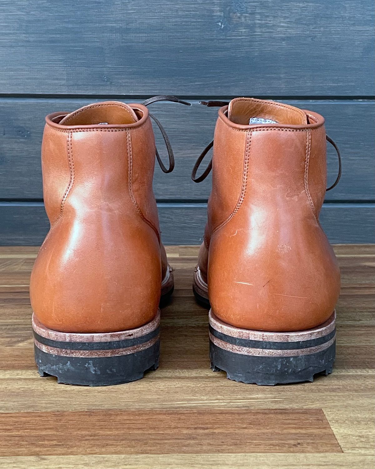 Photo by erlaiz on January 4, 2024 of the Viberg Service Boot in Maryam Bruciato TPR Horsebutt.