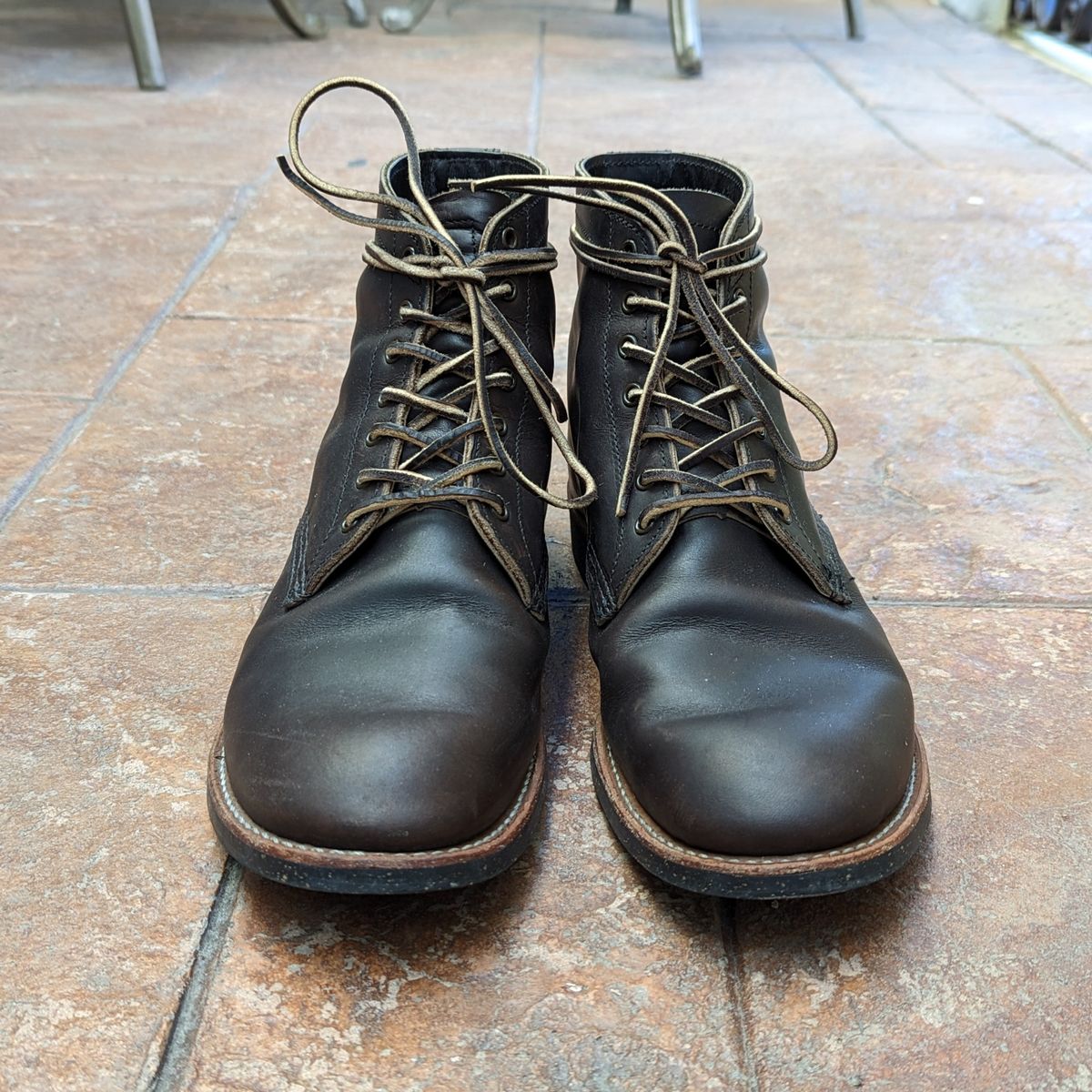 Photo by botasblancas on February 4, 2023 of the Red Wing Merchant in S.B. Foot Ebony Harness.