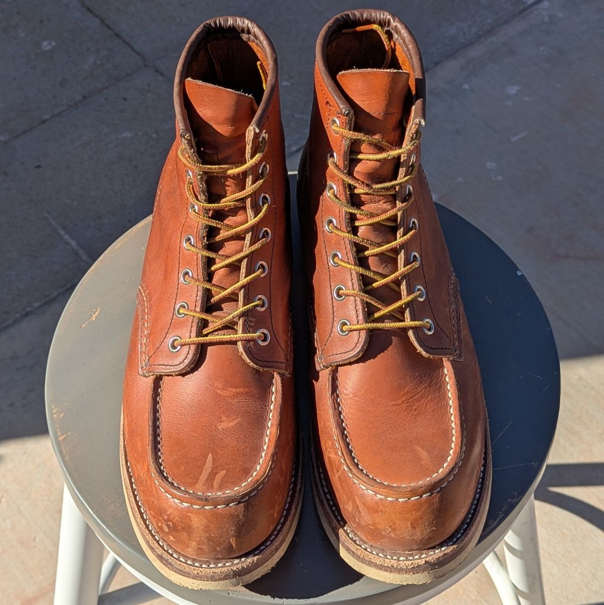 Photo by botasblancas on December 5, 2024 of the Red Wing 6-Inch Classic Moc in S.B. Foot Oro Legacy.