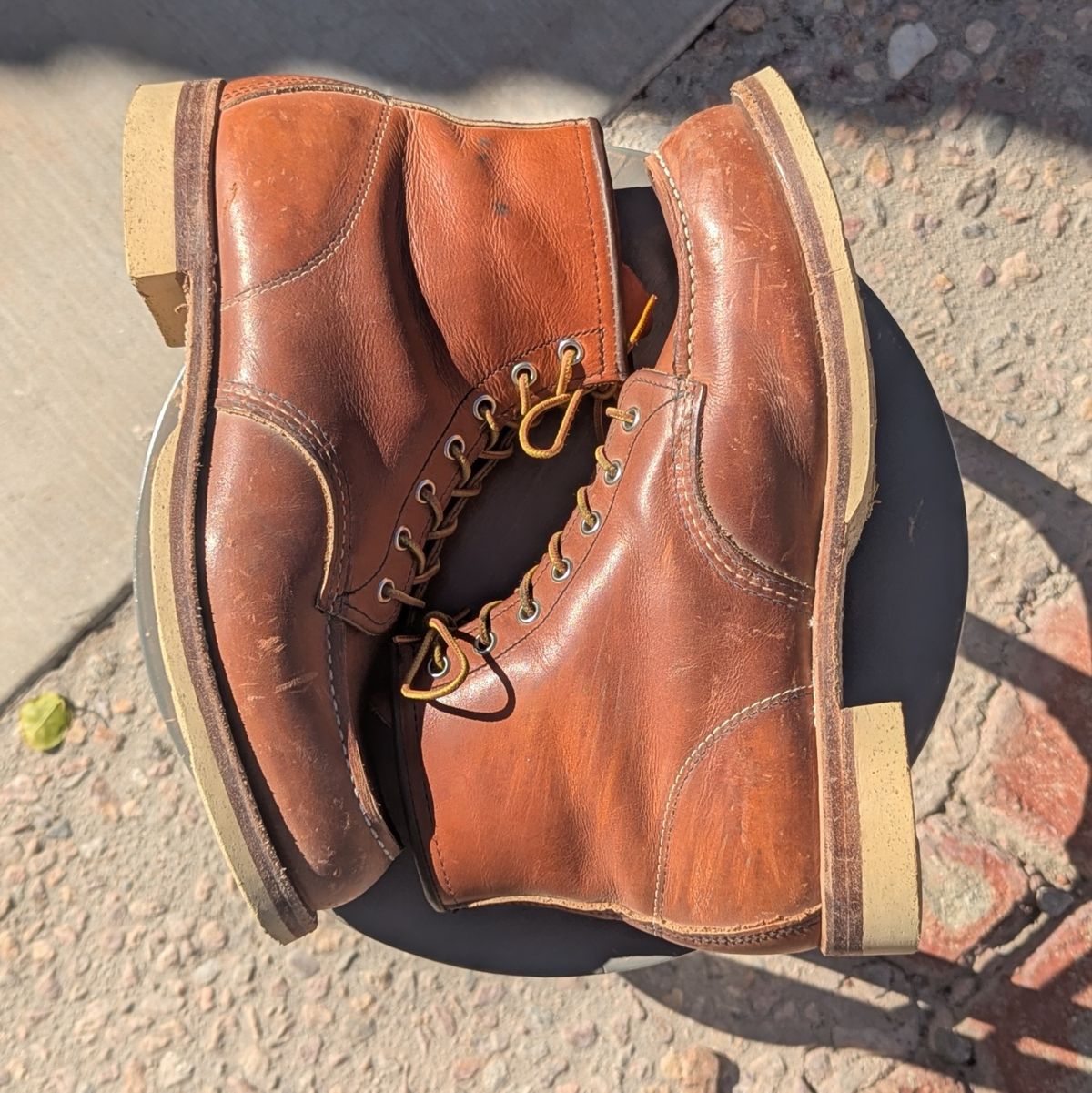 Photo by botasblancas on February 4, 2025 of the Red Wing 6-Inch Classic Moc in S.B. Foot Oro Legacy.