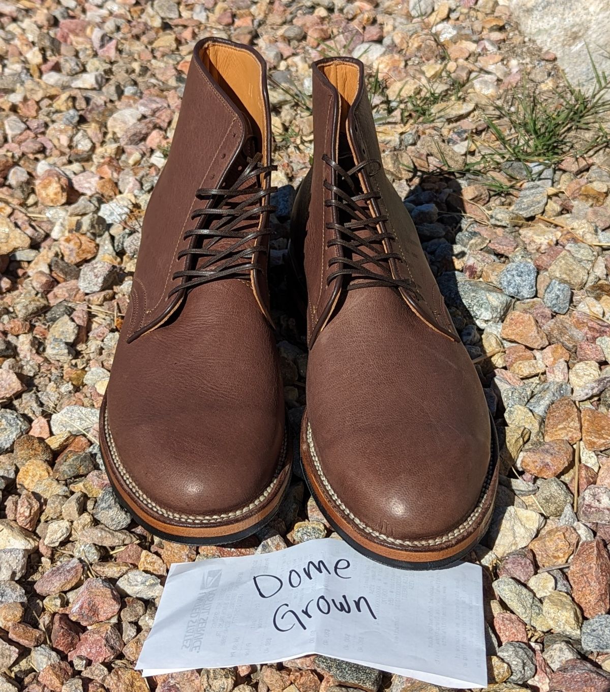 Photo by botasblancas on November 1, 2023 of the Viberg Derby Boot in Brown Glacé Deer.