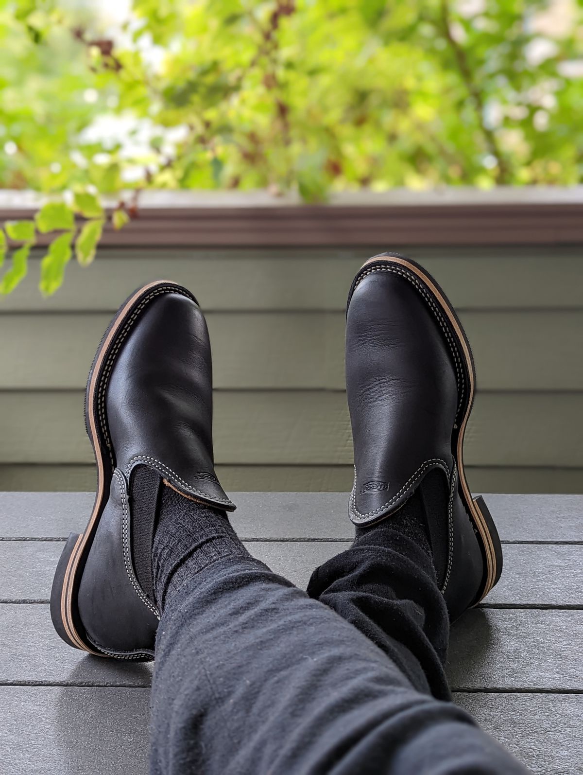 Photo by dreamboot on October 1, 2022 of the Wesco Romeo in Seidel Black Oil Tan.
