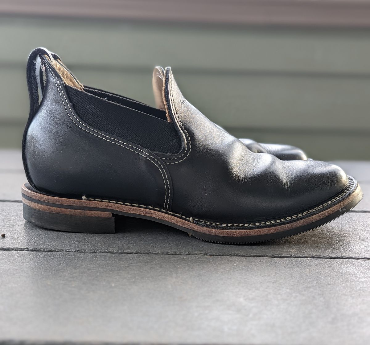 Photo by dreamboot on December 4, 2022 of the Wesco Romeo in Seidel Black Oil Tan.