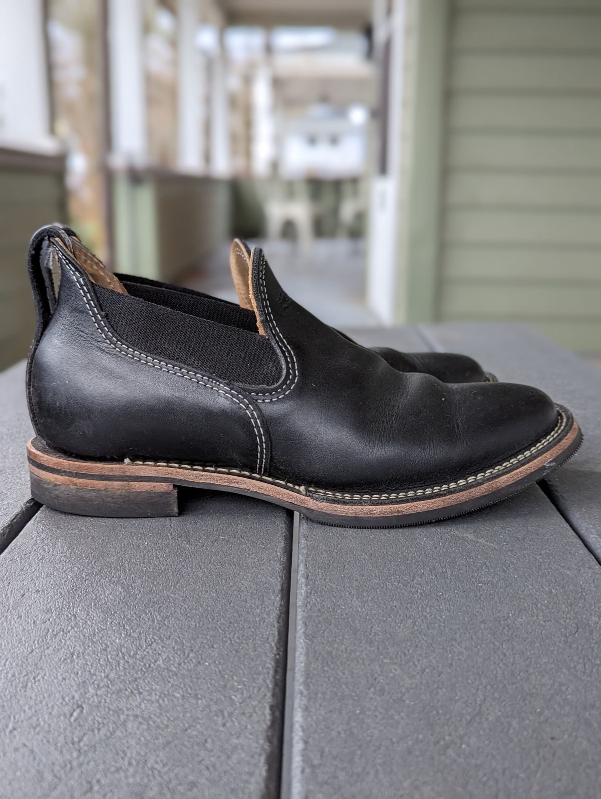 Photo by dreamboot on January 5, 2023 of the Wesco Romeo in Seidel Black Oil Tan.