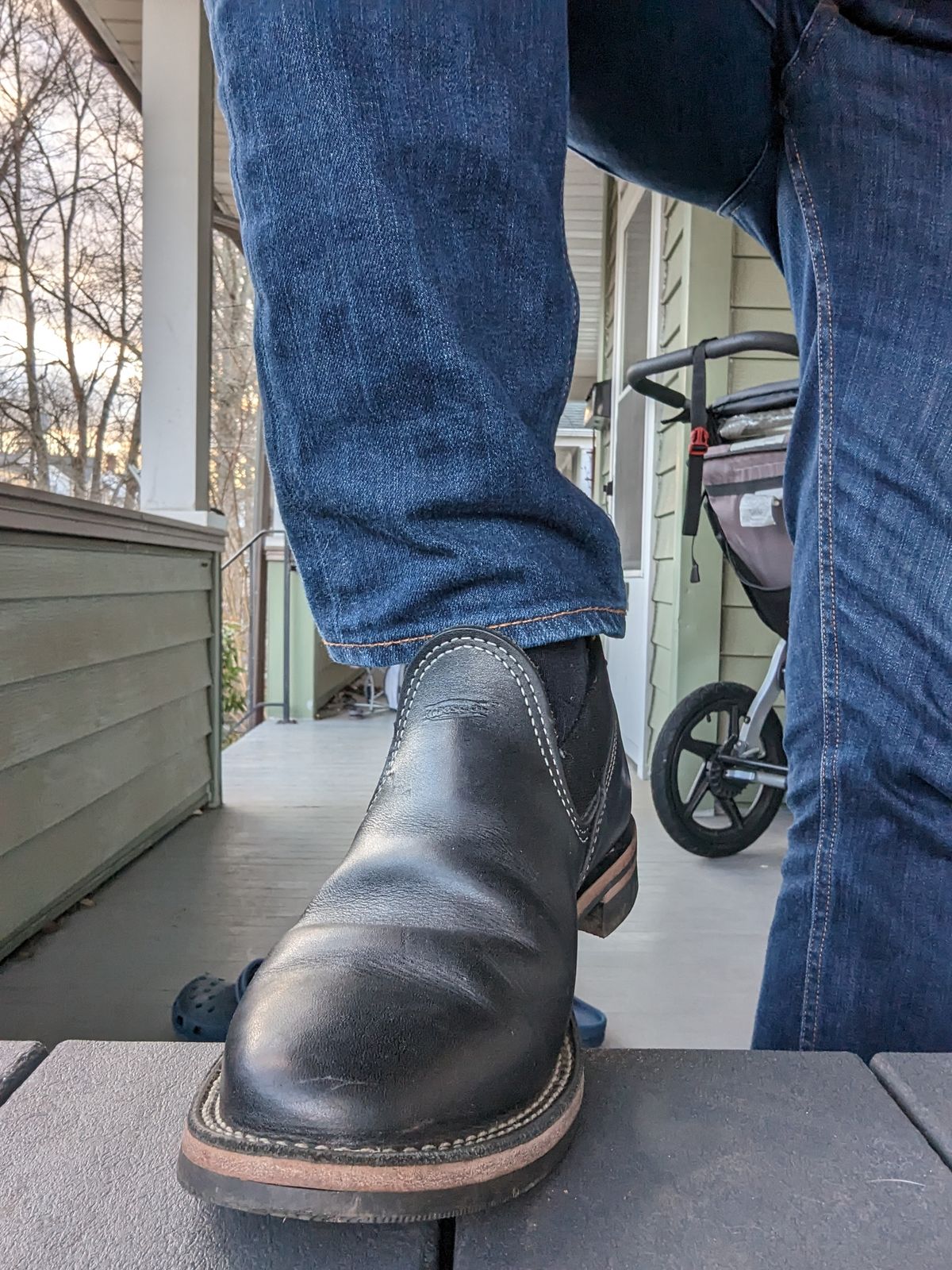 Photo by dreamboot on March 5, 2023 of the Wesco Romeo in Seidel Black Oil Tan.