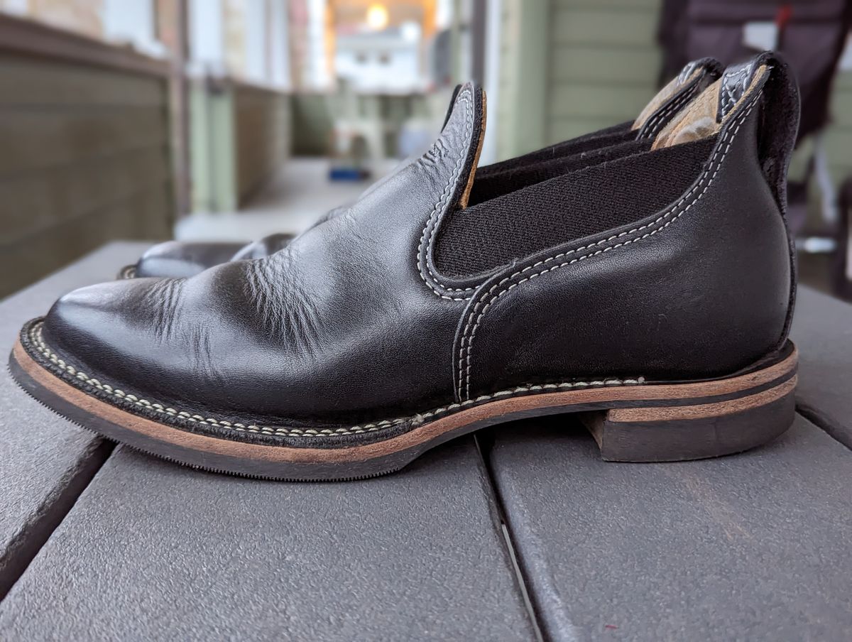 Photo by dreamboot on April 5, 2023 of the Wesco Romeo in Seidel Black Oil Tan.