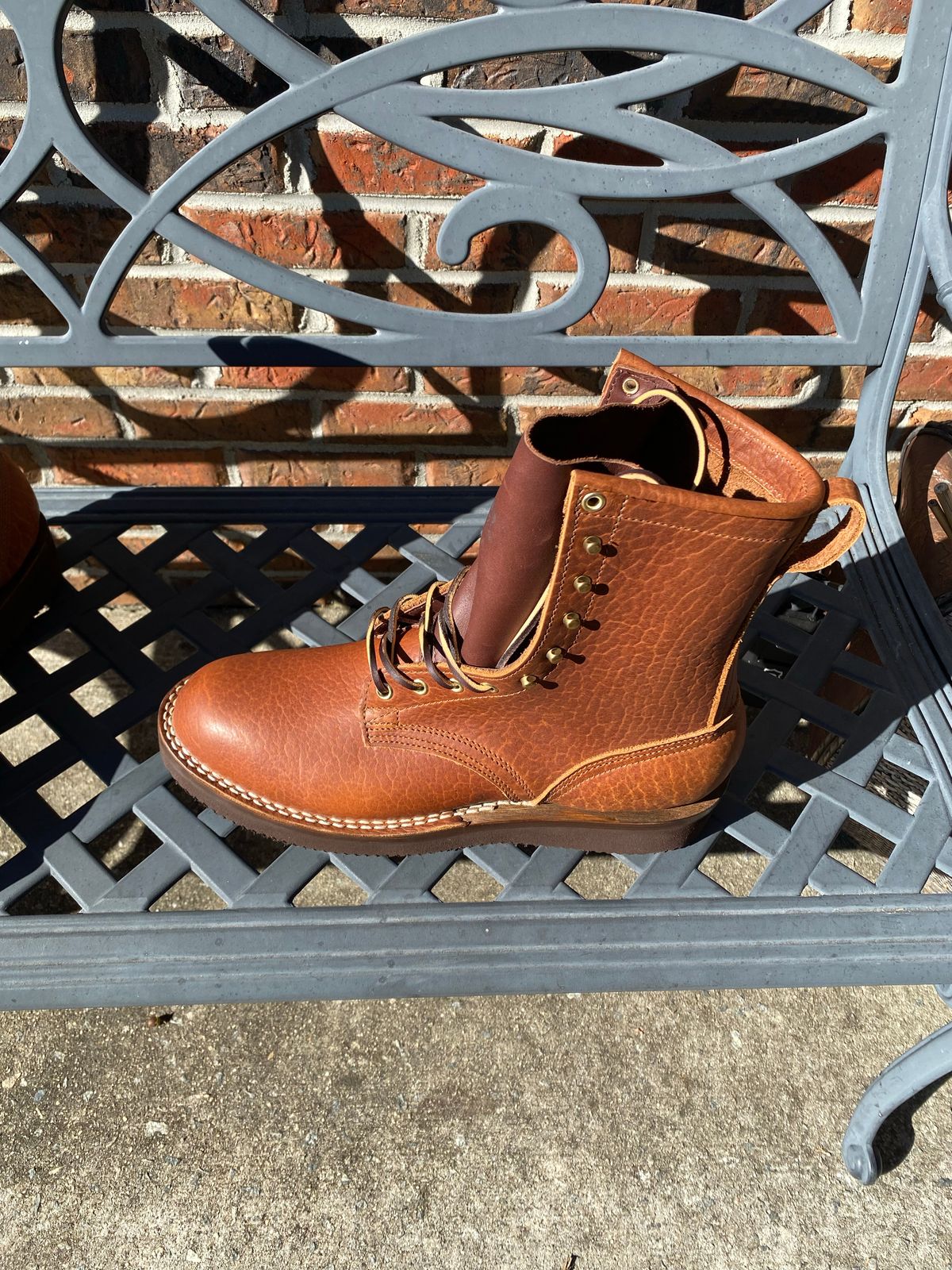 Photo by theshoeque on October 2, 2022 of the Nicks Unlisted Model in Unlisted Leather.