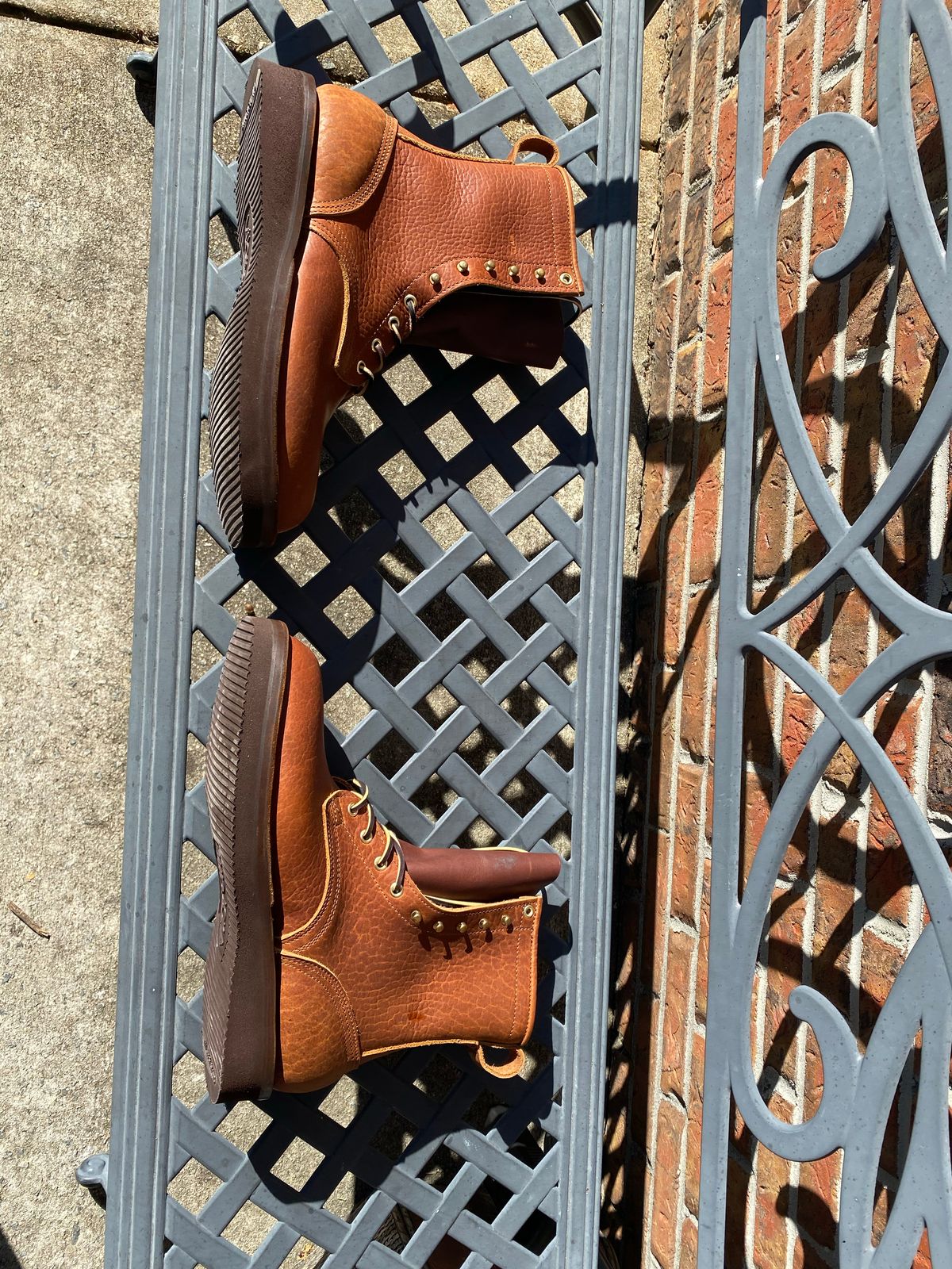 Photo by theshoeque on October 2, 2022 of the Nicks Unlisted Model in Unlisted Leather.