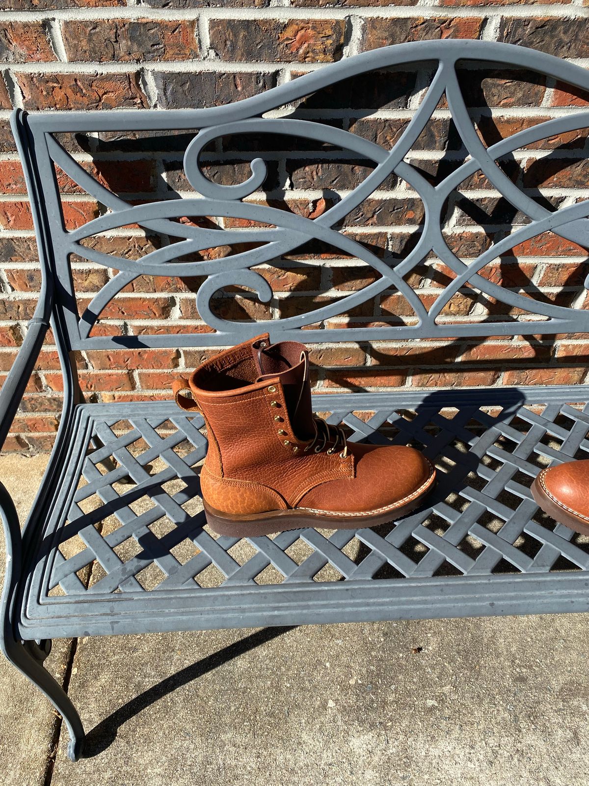 Photo by theshoeque on October 2, 2022 of the Nicks Unlisted Model in Unlisted Leather.