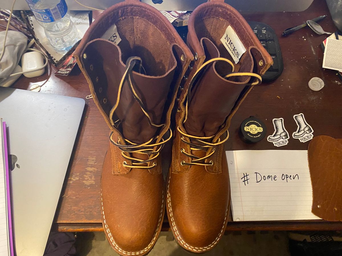 Photo by theshoeque on October 2, 2022 of the Nicks Unlisted Model in Unlisted Leather.