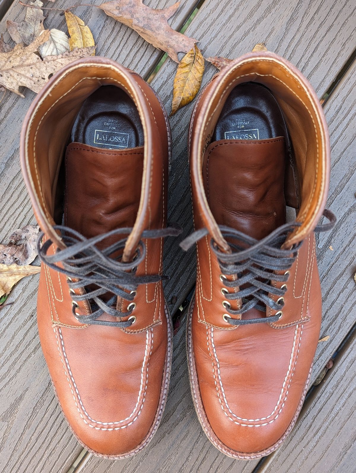 Photo by flypaper89 on November 5, 2023 of the Alden Indy Boot in Papaya Pegasus Calfskin.