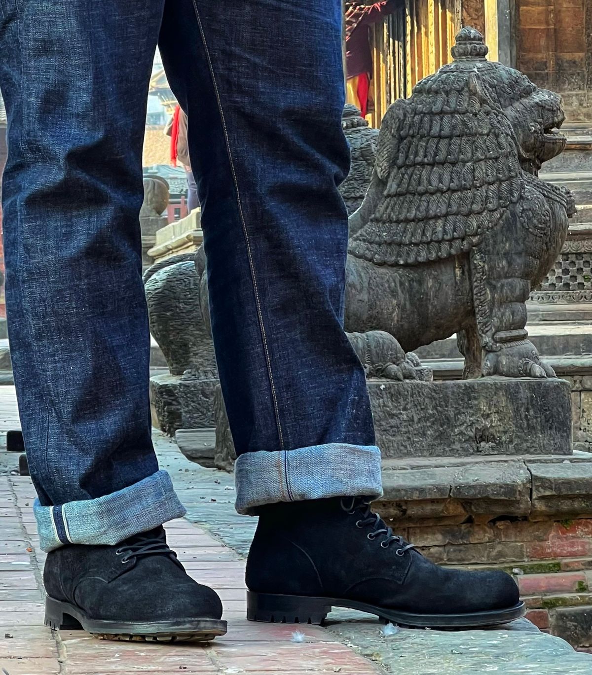 Photo by coolhand0302 on January 27, 2024 of the Viberg Service Boot in Seidel Black Oil Tan Roughout.