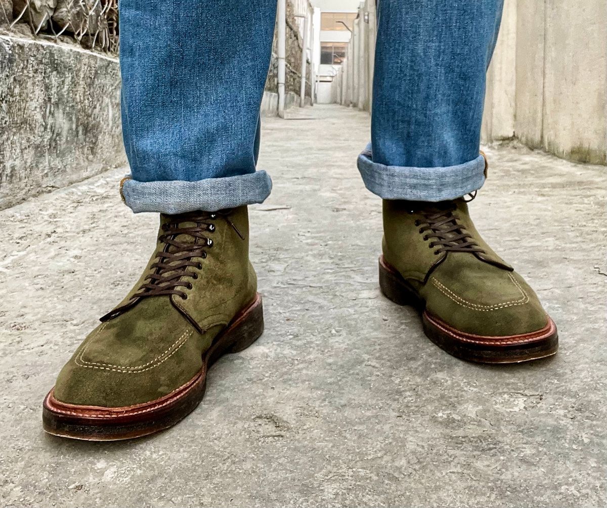 Photo by coolhand0302 on February 4, 2023 of the Alden Indy Boot in Peat Suede.