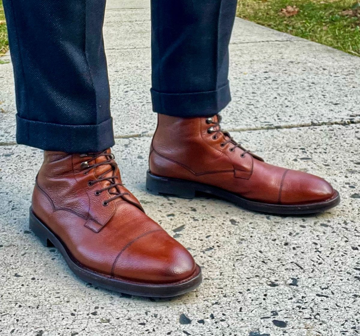 Photo by coolhand0302 on December 2, 2024 of the Edward Green Galway in Rosewood Country Calf.