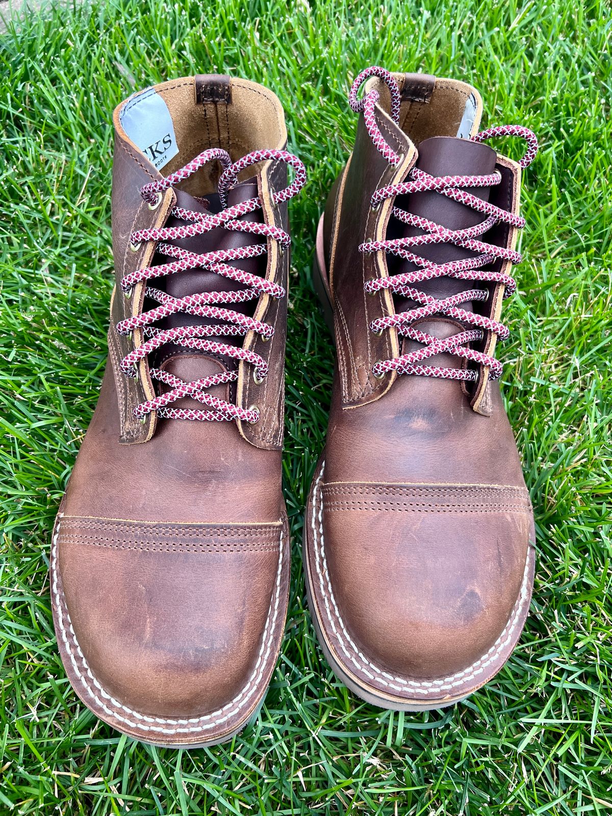 Photo by tlr on July 2, 2024 of the Nicks MTO in Horween Whiskey Predator.