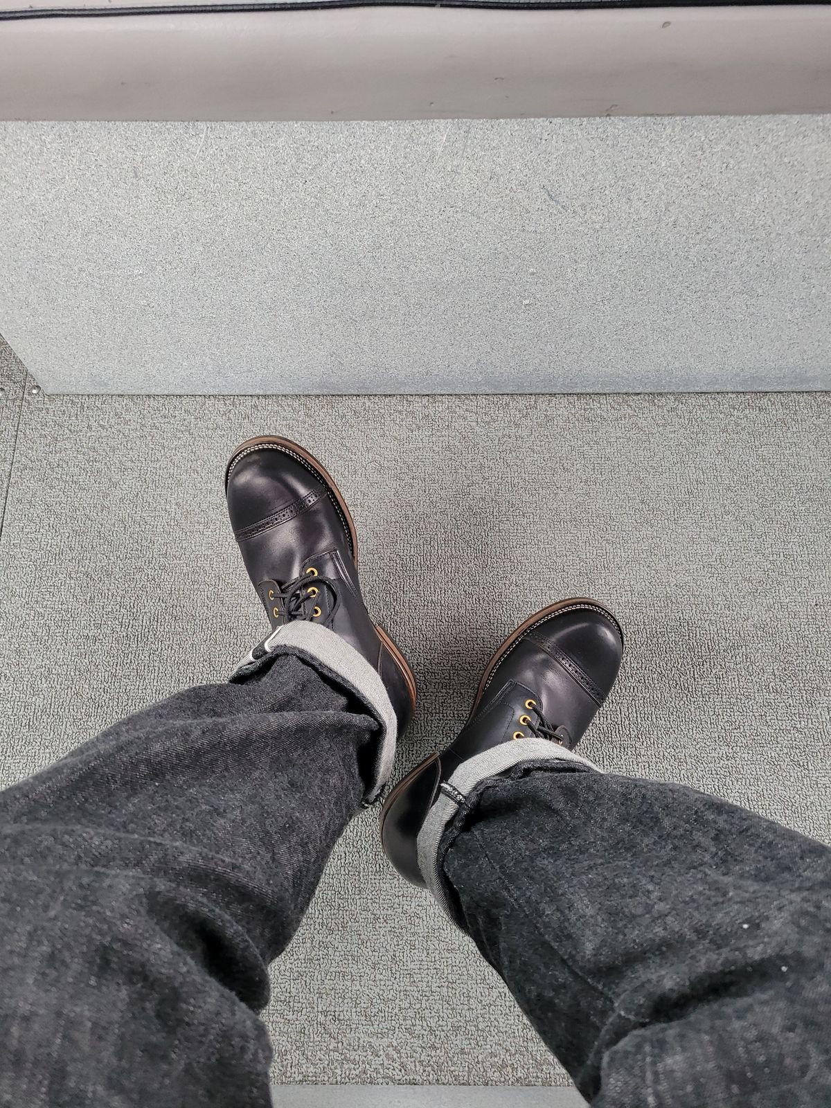 Photo by JoshankRedemption on July 25, 2025 of the Iron Boots Pitman in Seidel Black Double Shot.