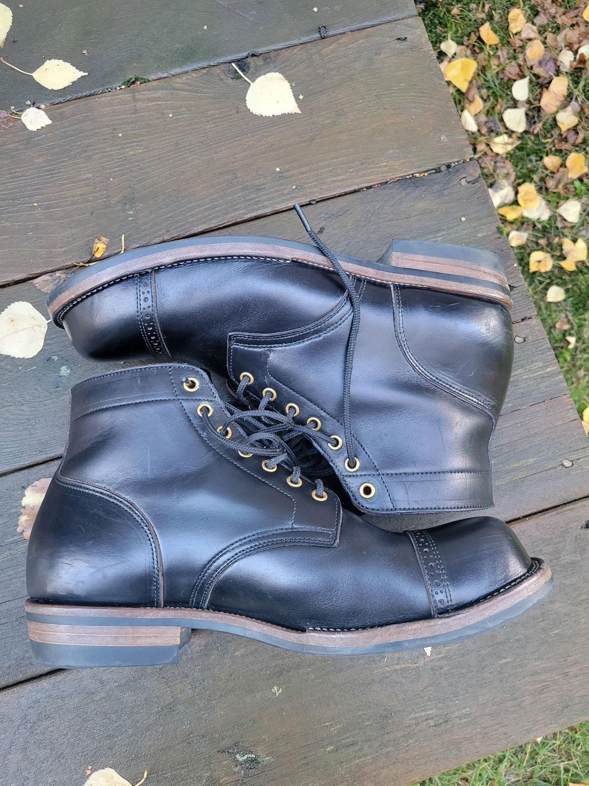 Photo by JoshankRedemption on October 2, 2025 of the Iron Boots Pitman in Seidel Black Double Shot.