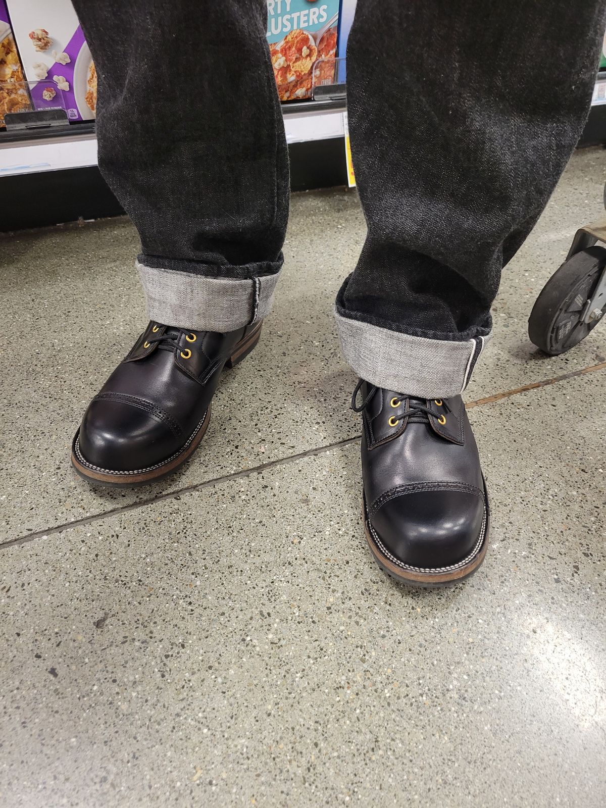 Photo by JoshankRedemption on October 8, 2025 of the Iron Boots Pitman in Seidel Black Double Shot.