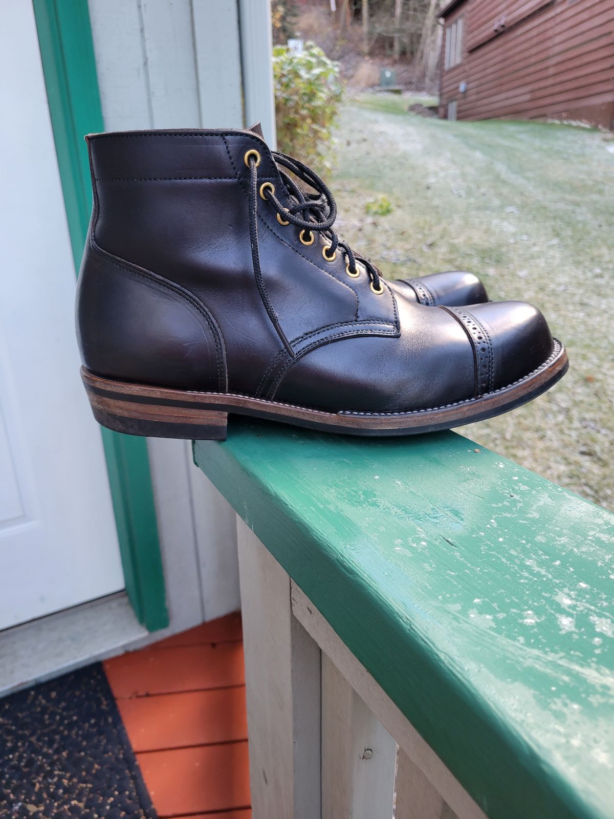 Photo by JoshankRedemption on November 3, 2025 of the Iron Boots Pitman in Seidel Black Double Shot.