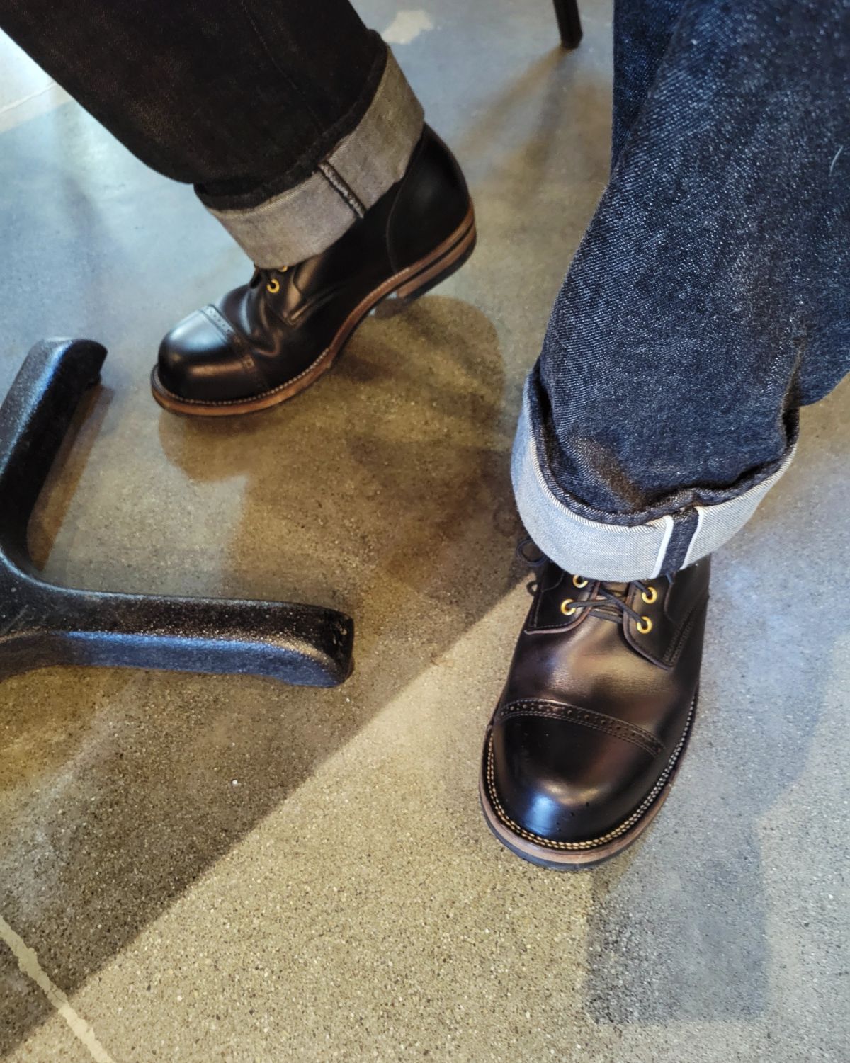 Photo by JoshankRedemption on December 2, 2025 of the Iron Boots Pitman in Seidel Black Double Shot.