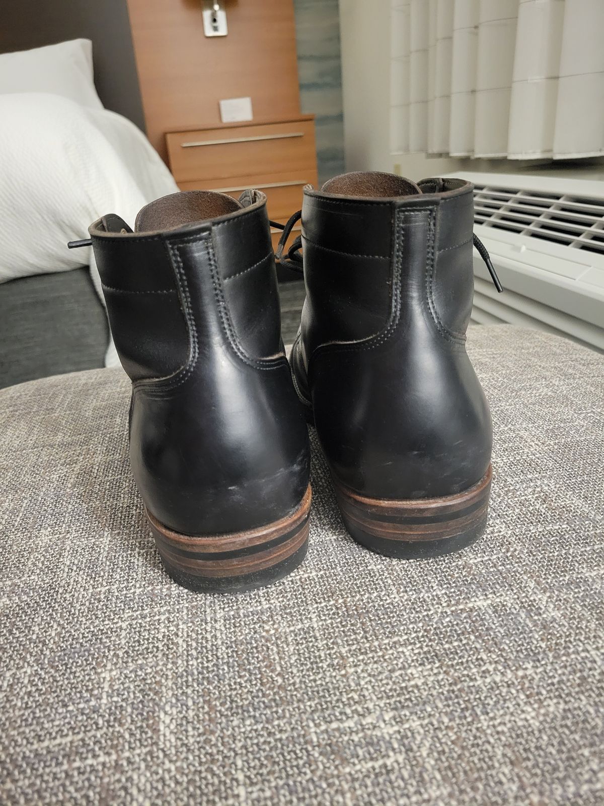 Photo by JoshankRedemption on December 2, 2025 of the Iron Boots Pitman in Seidel Black Double Shot.