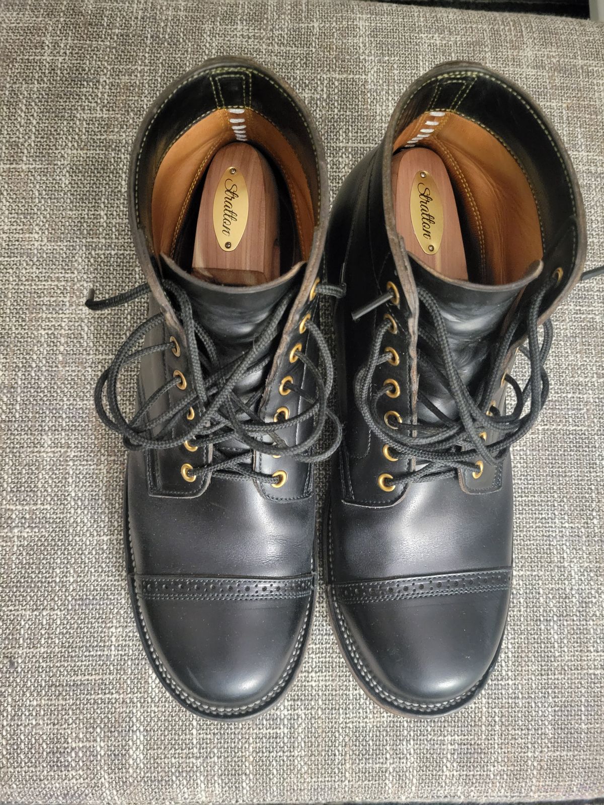 Photo by JoshankRedemption on December 2, 2025 of the Iron Boots Pitman in Seidel Black Double Shot.