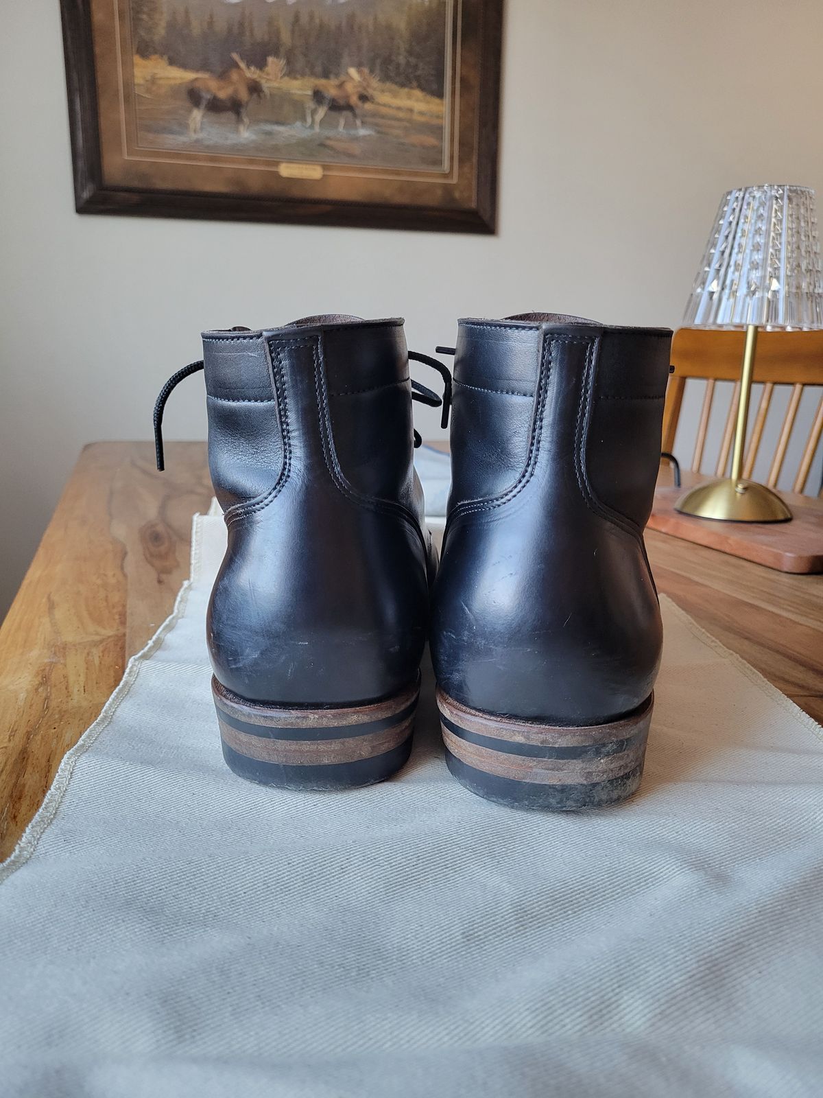 Photo by JoshankRedemption on March 1, 2026 of the Iron Boots Pitman in Seidel Black Double Shot.