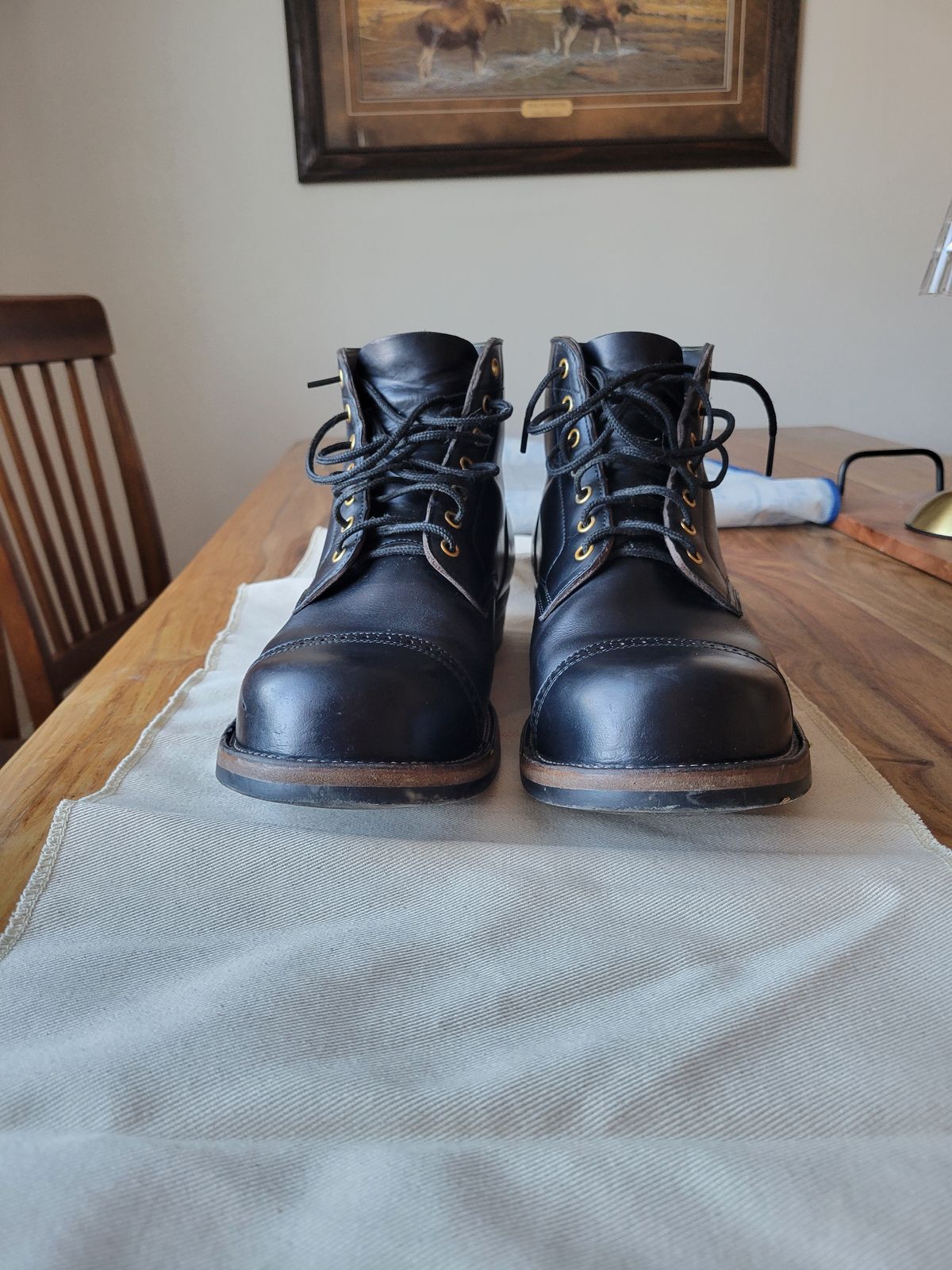 Photo by JoshankRedemption on March 1, 2026 of the Iron Boots Pitman in Seidel Black Double Shot.