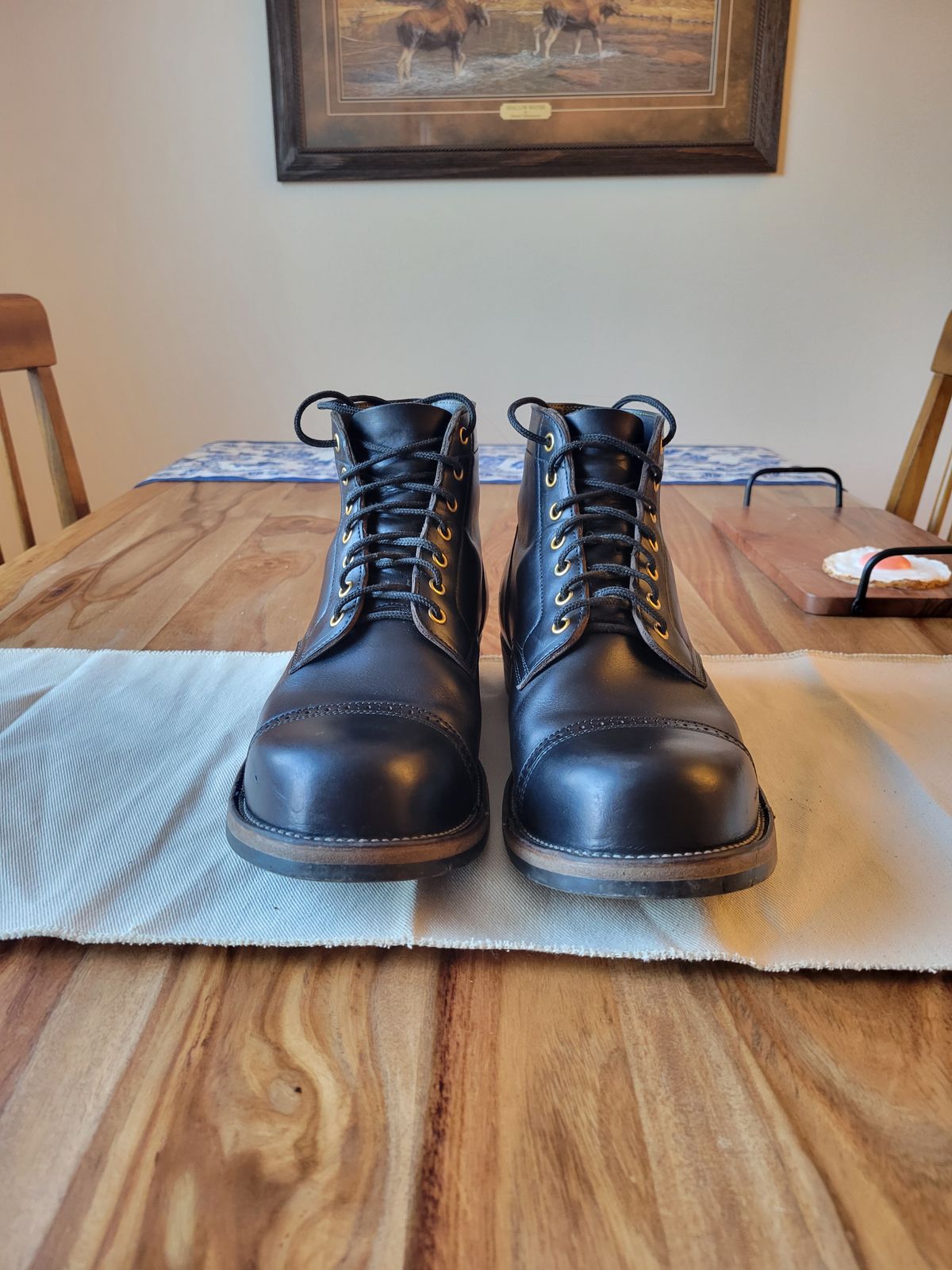 Photo by JoshankRedemption on April 2, 2026 of the Iron Boots Pitman in Seidel Black Double Shot.