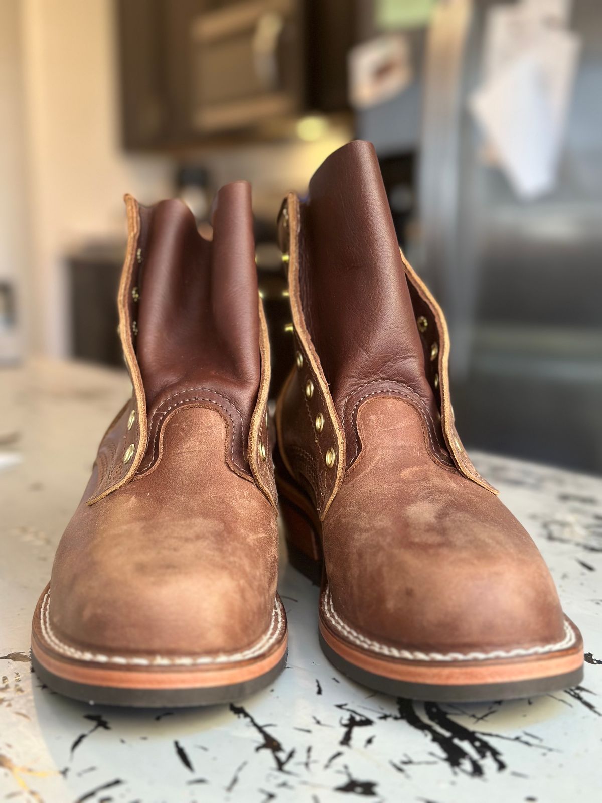 Photo by jeremy.m.boyd on October 1, 2023 of the Nicks MTO in Horween Whiskey Predator.