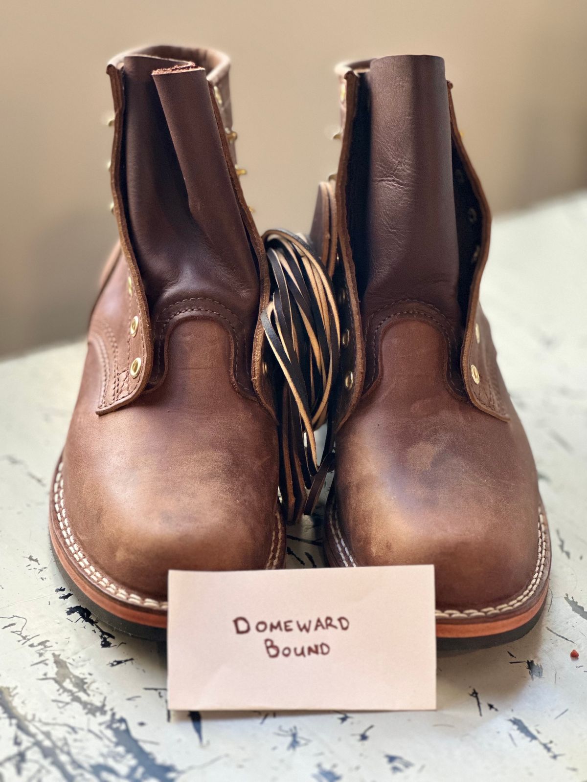 Photo by jeremy.m.boyd on October 1, 2023 of the Nicks MTO in Horween Whiskey Predator.