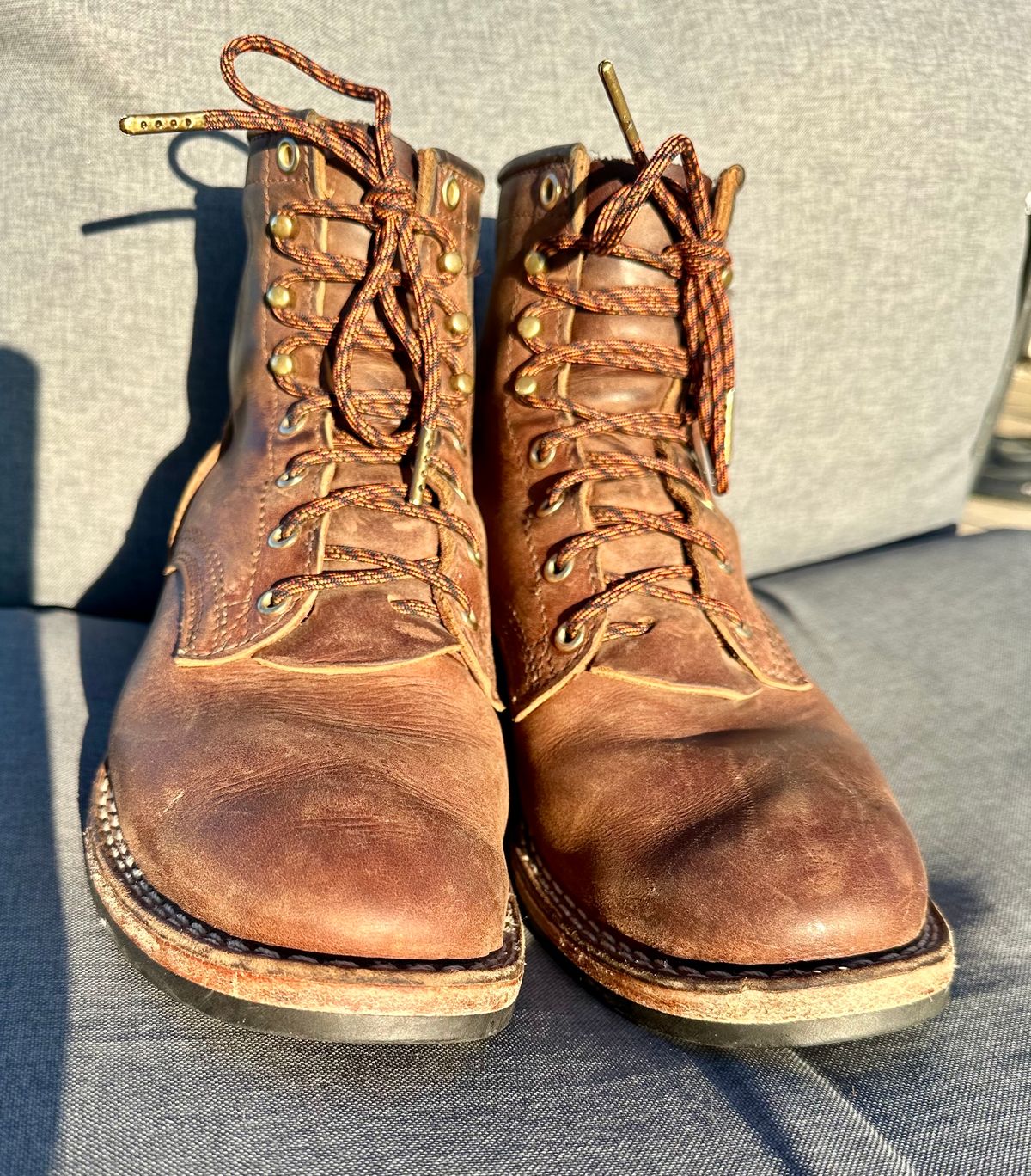 Photo by jeremy.m.boyd on December 3, 2023 of the Nicks MTO in Horween Whiskey Predator.