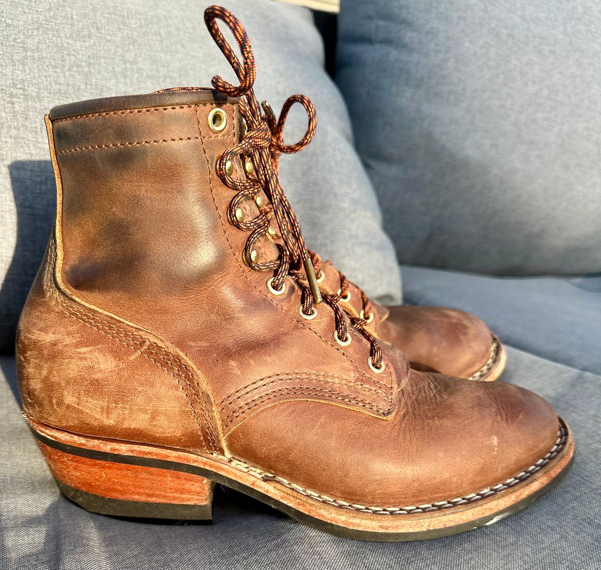 Photo by jeremy.m.boyd on December 3, 2023 of the Nicks MTO in Horween Whiskey Predator.