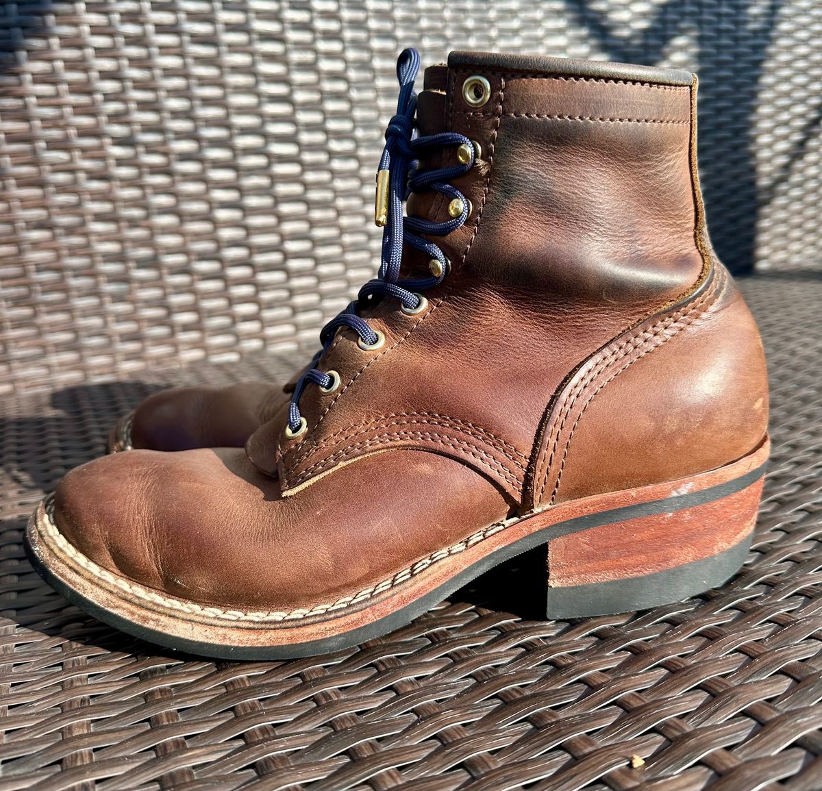 Photo by jeremy.m.boyd on January 4, 2024 of the Nicks MTO in Horween Whiskey Predator.