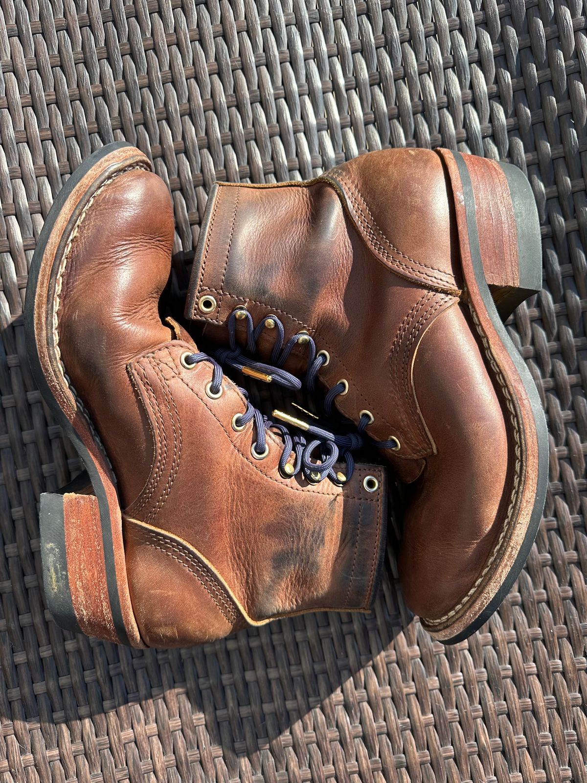 Photo by jeremy.m.boyd on January 4, 2024 of the Nicks MTO in Horween Whiskey Predator.