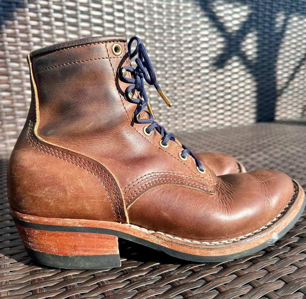 Photo by jeremy.m.boyd on January 4, 2024 of the Nicks MTO in Horween Whiskey Predator.