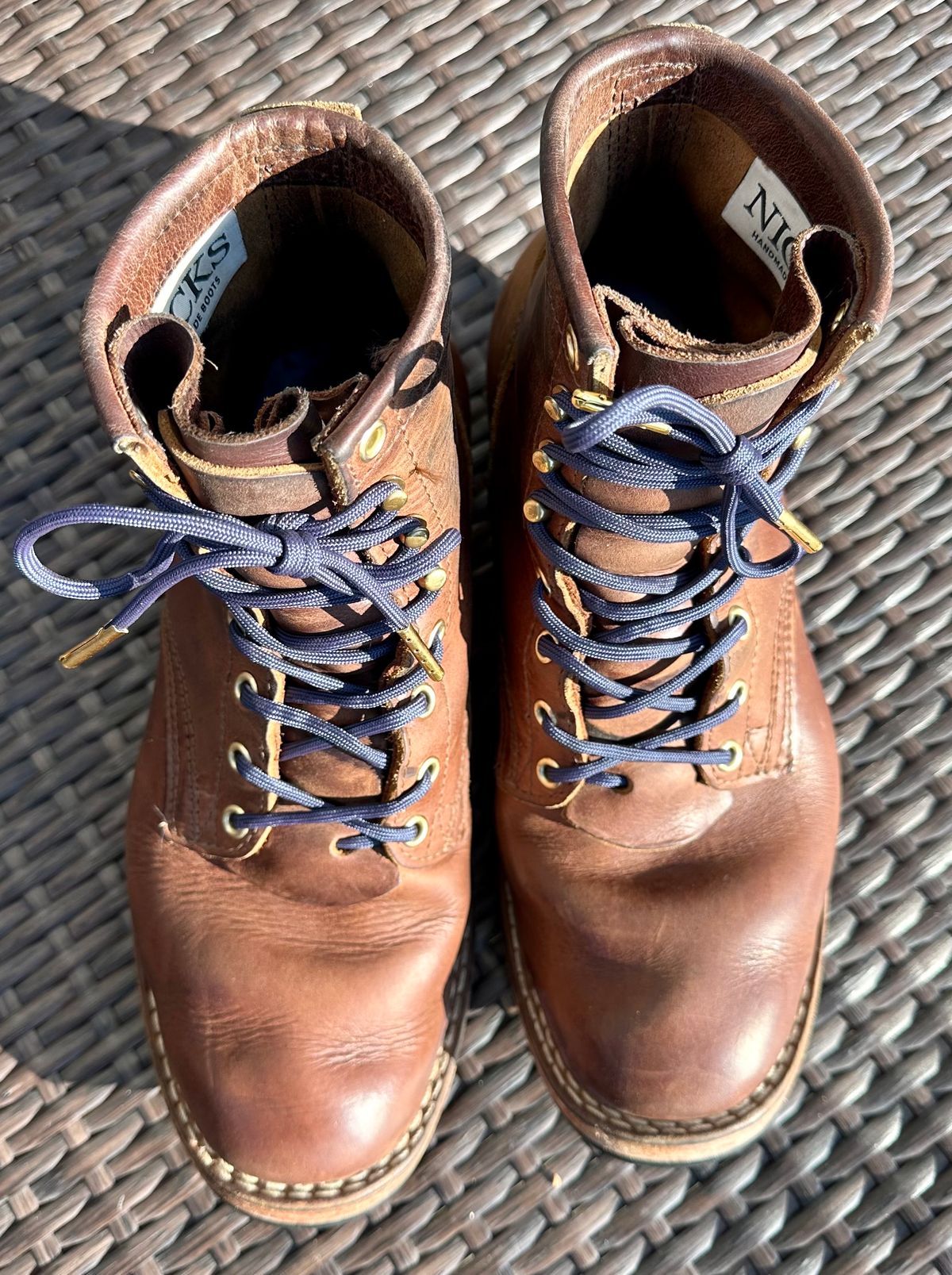 Photo by jeremy.m.boyd on January 4, 2024 of the Nicks MTO in Horween Whiskey Predator.