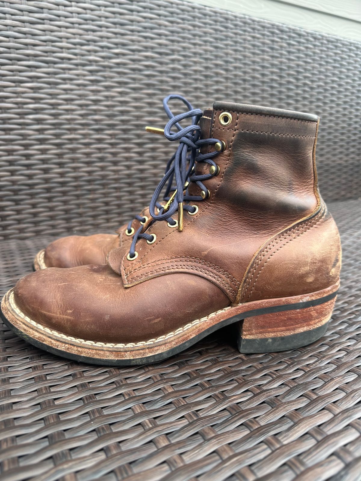 Photo by jeremy.m.boyd on February 4, 2024 of the Nicks MTO in Horween Whiskey Predator.