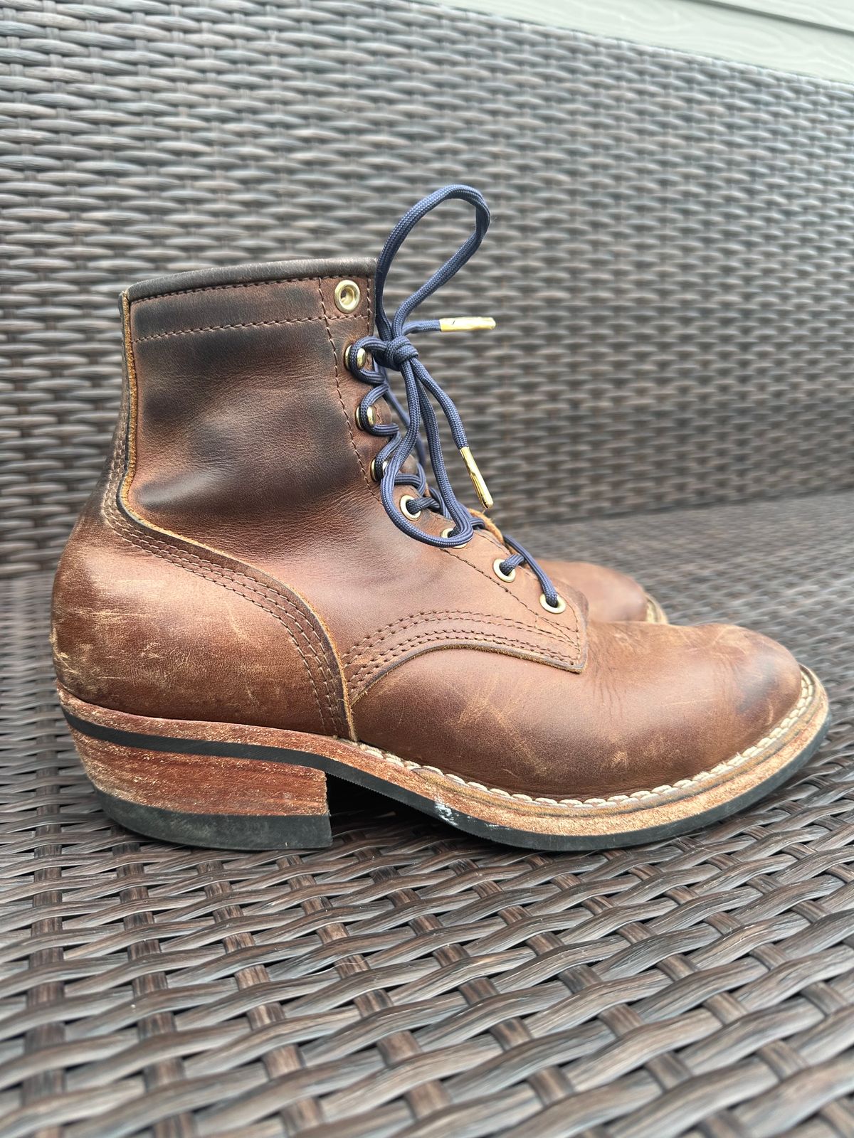 Photo by jeremy.m.boyd on February 4, 2024 of the Nicks MTO in Horween Whiskey Predator.