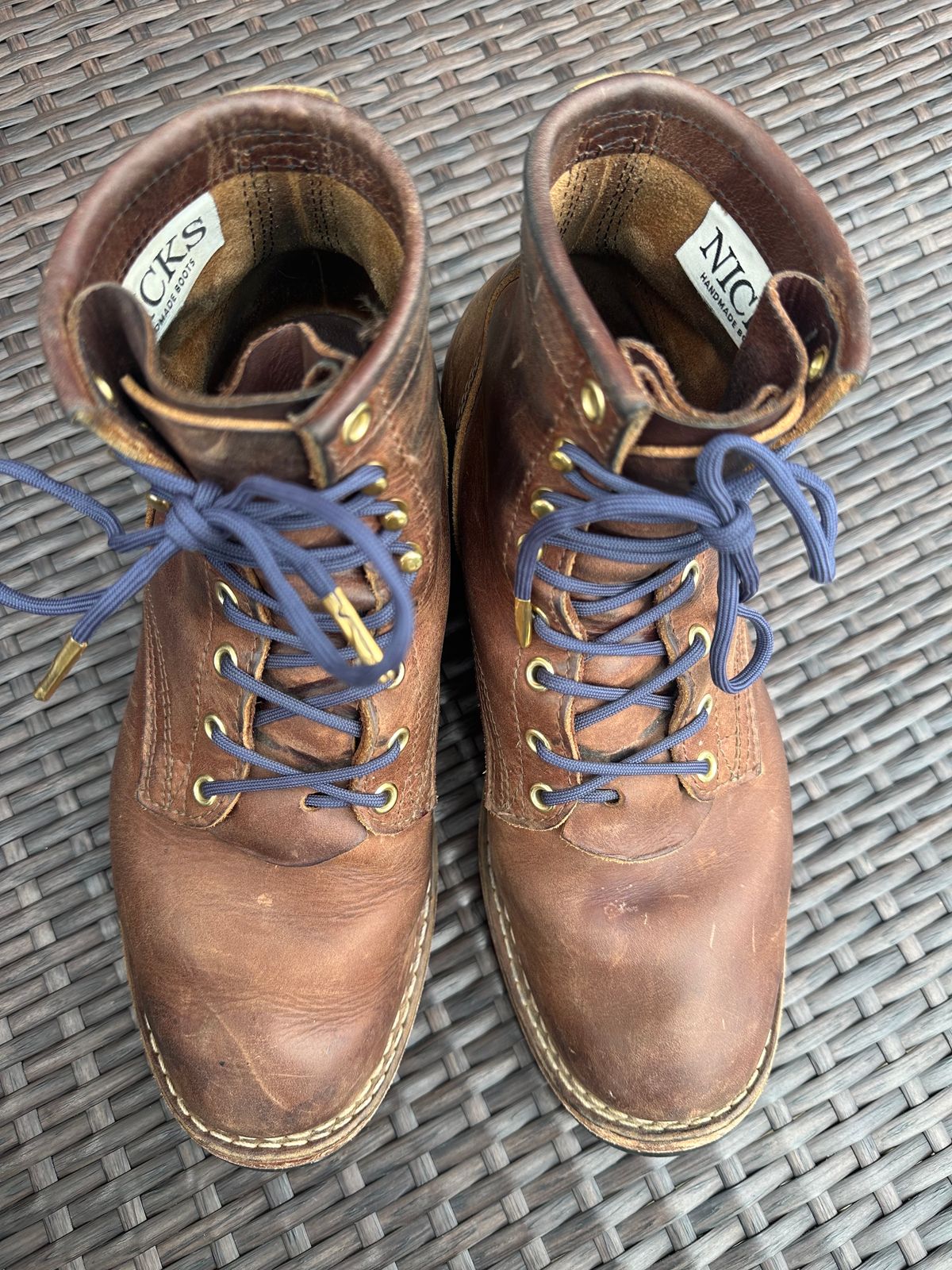 Photo by jeremy.m.boyd on February 4, 2024 of the Nicks MTO in Horween Whiskey Predator.