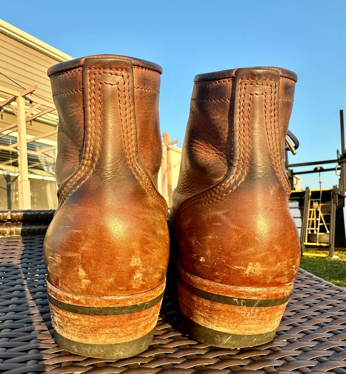 Photo by jeremy.m.boyd on March 3, 2024 of the Nicks MTO in Horween Whiskey Predator.